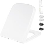 Abattant wc frien de chute d�cipsable, lunette toilette wc en forme carr�e, cuvette wc universelle � ...