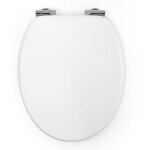 Abattant wc - gelco design - frein de chute magn�tique - blanc