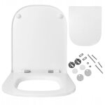 Abattant wc pour grohe euro ceramic ? frein de chute, d�clipsable, antibact�rien