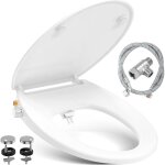 Abattant wc japonais, abattant wc forme o avec frein de chute, non �lectrique avec double buses r�tractables ...