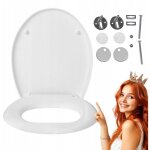 Abattant wc pour jika lyra ? frein de chute, d�clipsable, antibact�rien, rigide