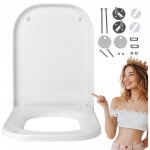 Abattant wc pour roca gap ? frein de chute, d�clipsable, antibact�rien