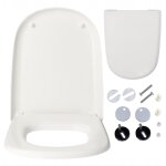 Abattant wc pour roca giralda ? frein de chute, d�clipsable, antibact�rien