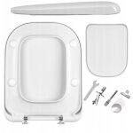 Abattant wc slim pour roca gap ? frein de chute, antibact�rien, duroplast de qualit�