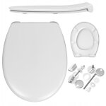 Abattant wc slim pour roca victoria ? frein de chute, avec fixations, duroplast rigide