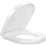 Abattant wc en u - fermeture lente - dimensions ext�rieures : 42 x 34, 5 cm, dimensions int�rieures : ...