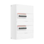 Tableau 2 ranges pr - quip 2 inter. diff. 63a + 10 disjoncteurs - abb