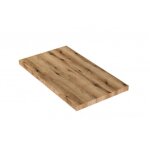 Tag�re de salle de bain pour vasque sur pied 80x46x3, 8 cm noyer fonc� - metz - mensola