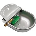 Abreuvoir automatique pour animaux, abreuvoir pour btail en acier inoxydable avec robinets en cuivre ...