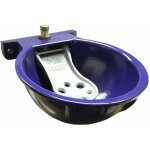 Abreuvoir automatique en fonte �maill�e bleue avec languette en fonte