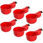 Abreuvoir automatique pour volaille mangeoire et tasse d'eau pour poules lot de 6 pi�ces