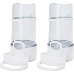 Abreuvoirs pour oiseaux, lot de 2 bouteilles d'eau automatiques, adapt�s aux cages, mangeoires en plastique ...
