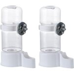 Abreuvoirs pour oiseaux, lot de 2 bouteilles d'eau automatiques, adapt�s aux cages, mangeoires en plastique ...