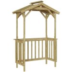 Abri pour barbecue marron 133. 5 x 63 x 200 cm pin impr�gn� cfw45435