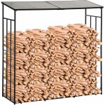 Abri - bches pour bois de chauffage stockage extrieur du bois en mtal et polycarbonate 185 x 67 x ...