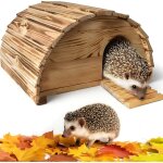 Abri cabane mangeoire h�risson refuge �xt�rieur en bois massif hibernation brun knut