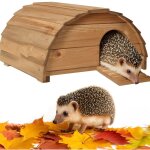 Abri cabane mangeoire hrisson refuge xtrieur en bois massif hibernation brun moyen knut