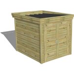 Abri français - abri de jardin bois pin autoclave 27mm - 2, 14x2, 64m / 5, 7m2 - bac acier Abri français - abri de jardin bois pin autoclave 27mm - 2, 14x2, 64m / 5, 7m2 - bac acier