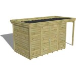 Abri français - abri de jardin bois pin autoclave 27mm - 4, 44x2, 14m / 9, 5m2 - bac acier - plancher ... Abri français - abri de jardin bois pin autoclave 27mm - 4, 44x2, 14m / 9, 5m2 - bac acier - plancher ...