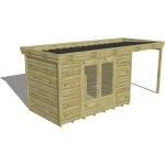 Abri français - abri de jardin bois pin autoclave 27mm - 5, 44x2, 14m / 11, 6m2 - bac acier - plancher ... Abri français - abri de jardin bois pin autoclave 27mm - 5, 44x2, 14m / 11, 6m2 - bac acier - plancher ...