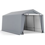 Helloshop26 - abri garage pour voiture 290 x 490 cm tente de stockage en acier abri de voiture toutes ...