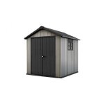 [jamais utilise] abri de jardin 4, 5m keter oakland 757 en rsine et mtal gris - 224432