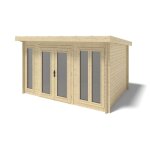 Altanka - abri de jardin en bois - 12m2 - 4x3m - ep. 34mm - couleur: naturel Altanka - abri de jardin en bois - 12m2 - 4x3m - ep. 34mm - couleur: naturel