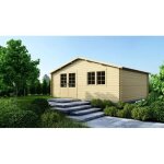Altanka - abri de jardin en bois - 30m2 - 6x5m - ep. 40mm - couleur: naturel