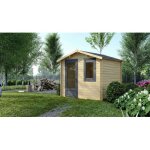 Abri de jardin en bois - 7. 5m2 - 3x2. 5m - ep. 28mm - couleur: naturel