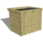 Abri franais - abri de jardin bois pin autoclave 27mm - 2, 64x2, 14m / 5, 7m2 - bac acier - plancher ...