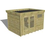 Abri français - abri de jardin bois pin autoclave 27mm - 3, 44x2, 64m / 9, 1m2 - bac acier - plancher ... Abri français - abri de jardin bois pin autoclave 27mm - 3, 44x2, 64m / 9, 1m2 - bac acier - plancher ...