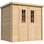 Timbela - abri de jardin en bois avec sol trait - stockage extrieur l204xl142xh200cm / / 2. 22m2 - ...