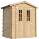 Timbela - abri de jardin en bois - stockage extrieur i196xl136xh218 cm / 1. 98 m2 petit abri  outils, ...