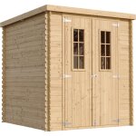 Timbela - abri de jardin en bois - stockage extrieur l204xl204xh200 cm / 3. 53 m2 - petit abri  outils, ...