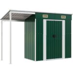 Abri de jardin cabane cabanon maison de stockage remise ext�rieur hangar outils robuste avec toit prolong� ...