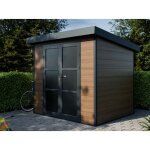 Direct abris - abri de jardin composite alma - 5m2 - brun - cabane de jardin
