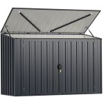 Abri de jardin extérieur en métal 117 x 89 x 162 cm, abri en acier avec porte verrouillable, rangement ... Abri de jardin extérieur en métal 117 x 89 x 162 cm, abri en acier avec porte verrouillable, rangement ...