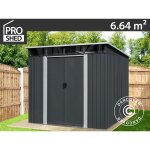 Abri de jardin avec lucarne 2, 38x2, 79x2, 02m, 6, 64m, proshed,