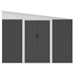 Vente - unique - abri de jardin métal adossé en acier galvanisé anthracite 9, 76 m² - daxton Vente - unique - abri de jardin métal adossé en acier galvanisé anthracite 9, 76 m² - daxton