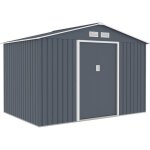 Abri de jardin m�tal  vegas ii  - 5, 29 m2 - gris
