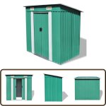 Abri de jardin mtal vert - abri de jardin - abri mtallique - cabane de jardin - stockage extrieur ...