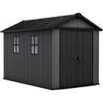 Keter - abri de jardin newton plus 7511 - 7, 2 m - gris aspect bois