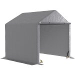 Outsunny - abri de jardin rangement extérieur en pe résistant aux uv gris dim. 2l x 2l x 2h m Outsunny - abri de jardin rangement extérieur en pe résistant aux uv gris dim. 2l x 2l x 2h m