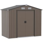 Outsunny - abri de jardin - remise pour outils - cabanon porte verrouillable - dim. 213l x 130l x 185h ...