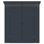 Abri de jardin en r�sine gris anthracite 3, 65 m� avec plancher - minaro