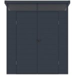Vente - unique ? abri de jardin r�sine 3, 65 m� avec plancher ? couleur gris anthracite ? dimensions ...
