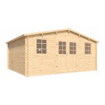 Cerland - abri de jardin 2 portes 2 fenêtres 19 m² en bois massif 28 mm - arbor Cerland - abri de jardin 2 portes 2 fenêtres 19 m² en bois massif 28 mm - arbor