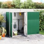 Design in - abri à outils de jardin, remise cabane pour outils, stockage rangement extérieur vert 225x89x161 ... Design in - abri à outils de jardin, remise cabane pour outils, stockage rangement extérieur vert 225x89x161 ...
