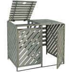 D�coshop26 - abris poubelles pour poubelles d'une capacit� de 60 � 240 litres 121 x 133 x 98 cm bois ...