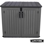 Abri resine horizontal 1300l / 1. 38m3 verrouillable lifetime